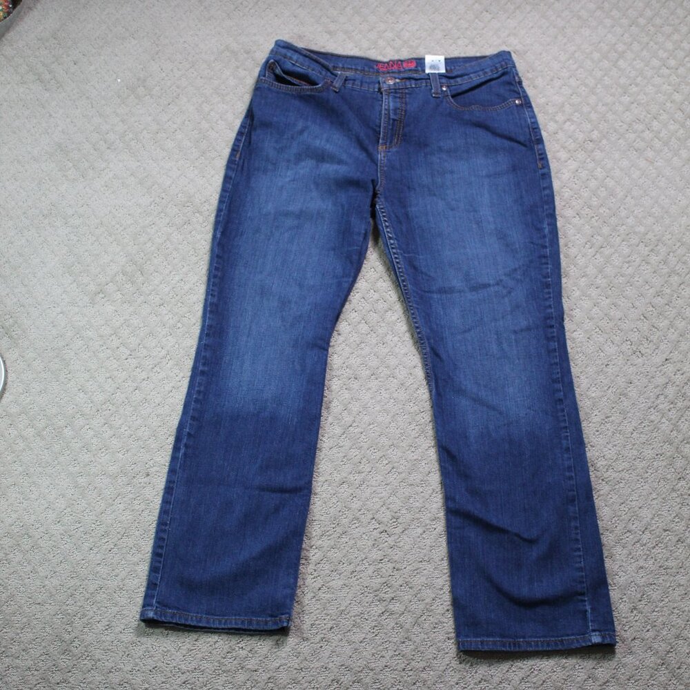 Cinch Western Denim Jeans Women Jenna Relaxed Straight Dark MJ80152071 32 / 13 S